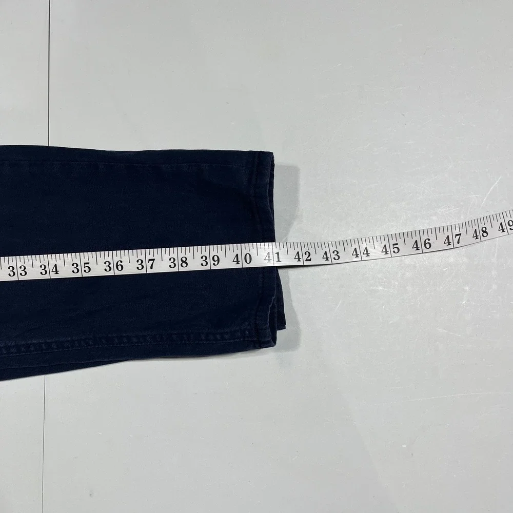 Banana Republic Linen Cotton Old Money Slim Fit Navy Pants 33x32 Preppy Career‎